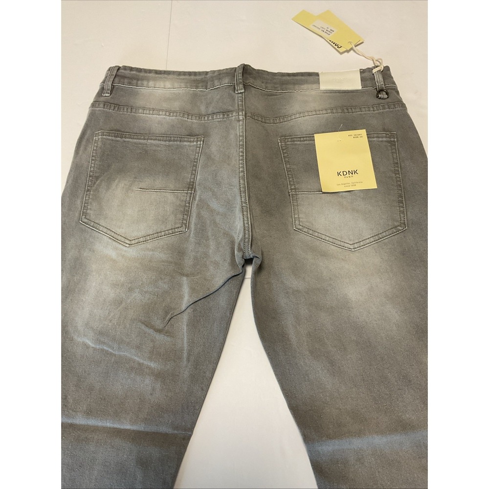 KDNK Men's Jeans Gray Skinny Comfort Stretch - 38 - Picture 5 of 6
